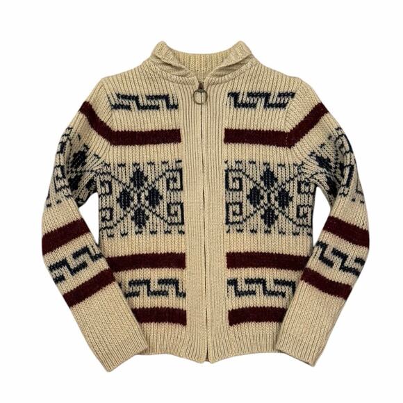 Pendleton Sweaters - VTG Women's Pendleton High Grade Western Wear full-zip chunky knit Sweater